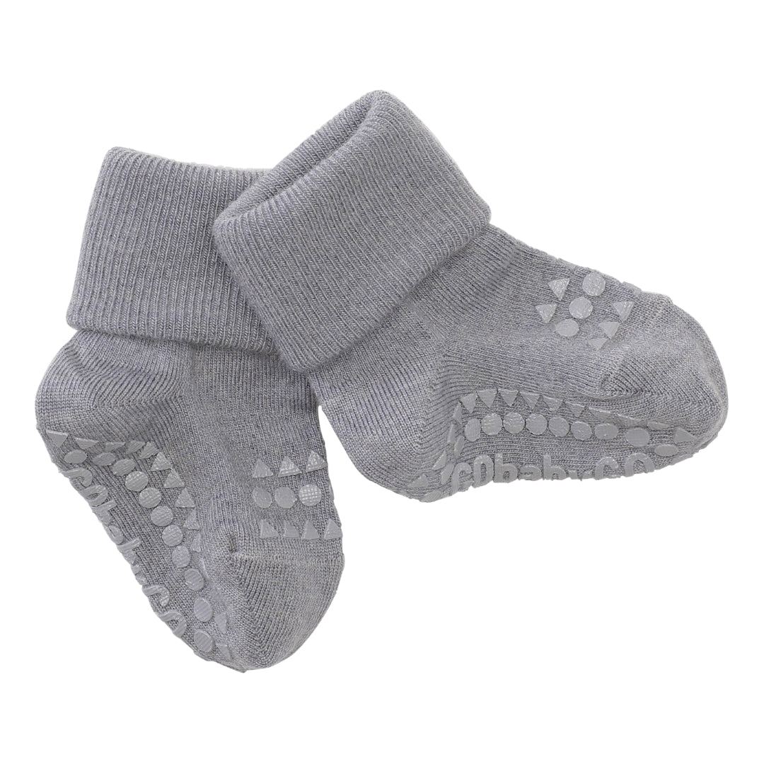 Antirutsch-Socken aus Wolle, Dark Grey Melange